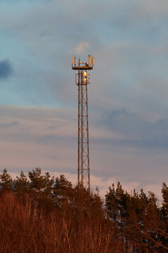 Funkmast am Abend	
