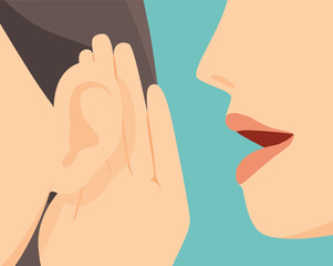 Listening or hearing and speaking