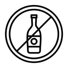 No Alcohol Icon