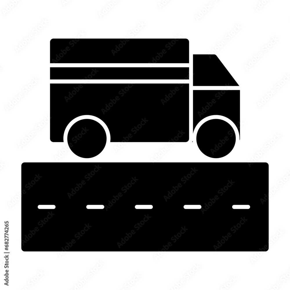 Sticker truck lane icon