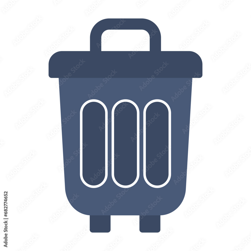 Sticker Trash Can Icon