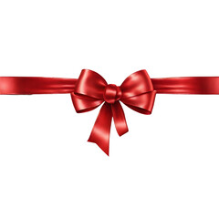 Fototapeta premium red ribbon bow
