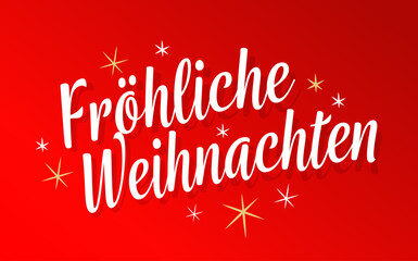 Fototapeta na wymiar Fröhliche Weihnachten