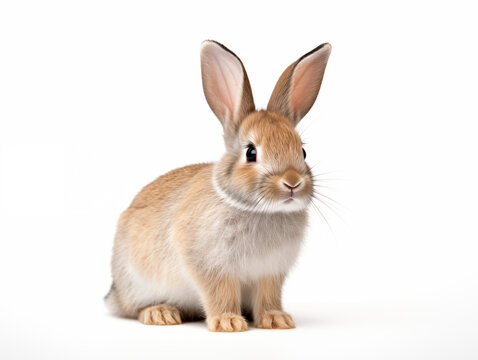 cute rabbit animal while background