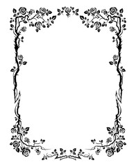 rose floral border