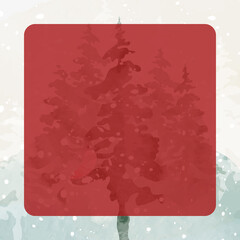 Christmas frame postcard 