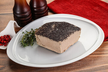 Delicous liver pate snack appetizer