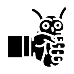 squeeze toy fidget glyph icon vector. squeeze toy fidget sign. isolated symbol illustration