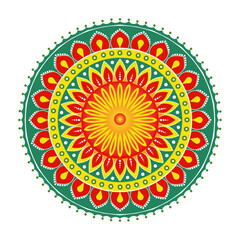 Vector colorful mandala beautiful design 