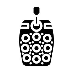 tactile toy fidget glyph icon vector. tactile toy fidget sign. isolated symbol illustration