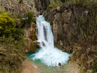 Cascada del Salt de Bolulla en el interior de la provincia de Alicante © Fotos ZonaFreeDrone