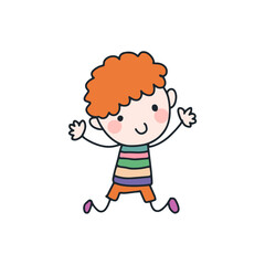 cute poses of cartoon children child
