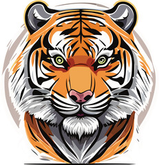 tiger head vector