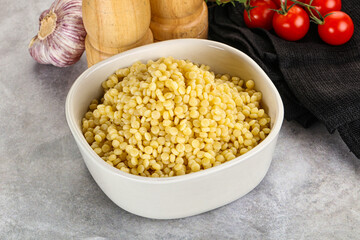 Organic wheat pasta - boiled ptitim