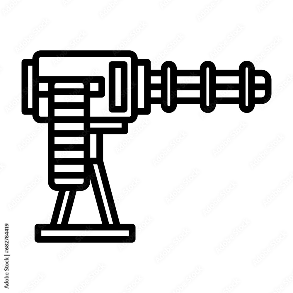 Wall mural Machine Gun Icon