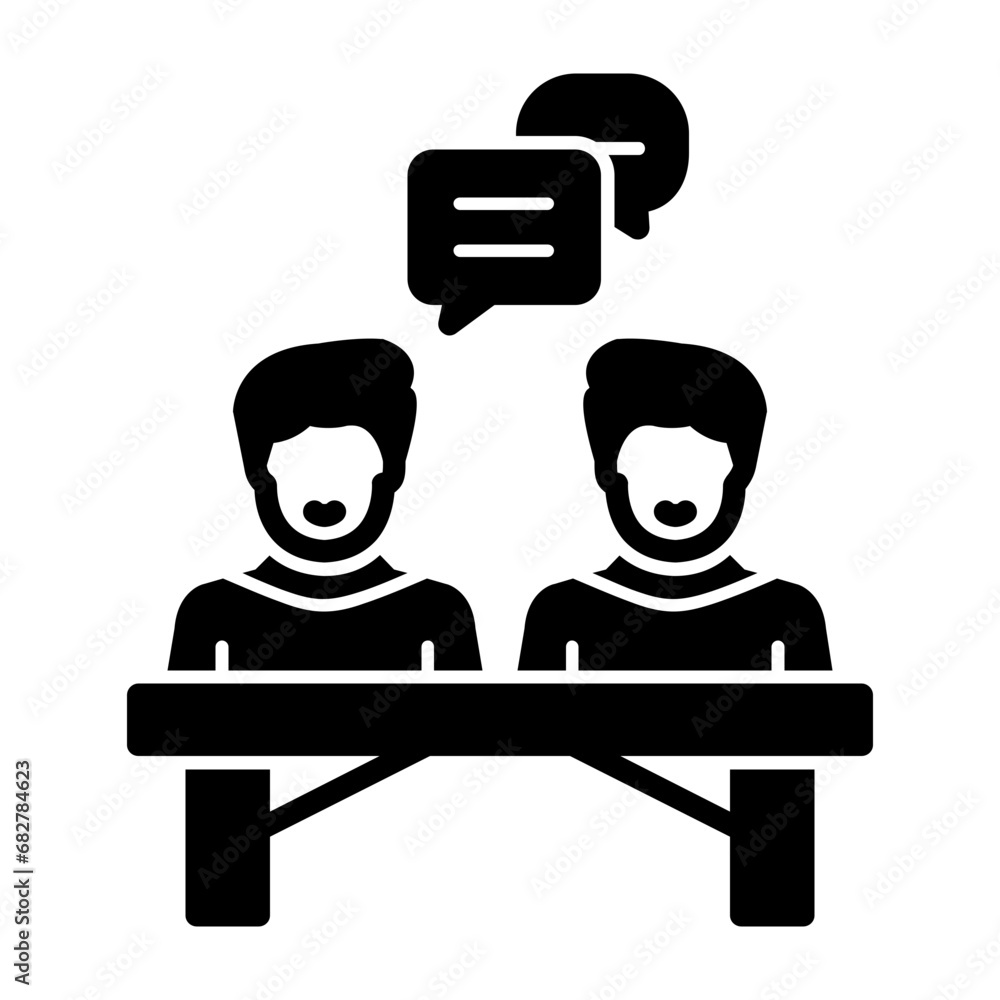 Sticker meeting icon