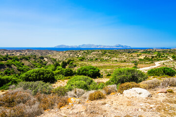 Landscape on the Greek island of Kos.	