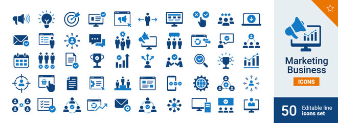 Marketing Basic icons Pixel perfect. Business, Team, work,...	
 - obrazy, fototapety, plakaty