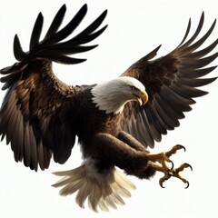 Obraz premium american bald eagle in flight