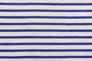 Breton stripe shirt fabric background.
