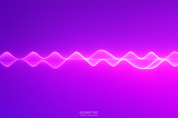 Purple Pink Wave Background, Abstract geometric background with liquid shapes. Vector illustration.