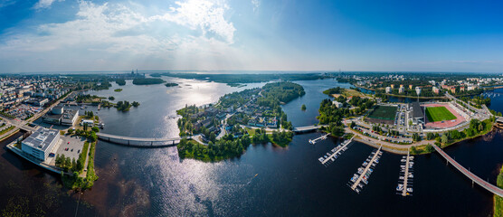 Oulu city at summertime, Finland