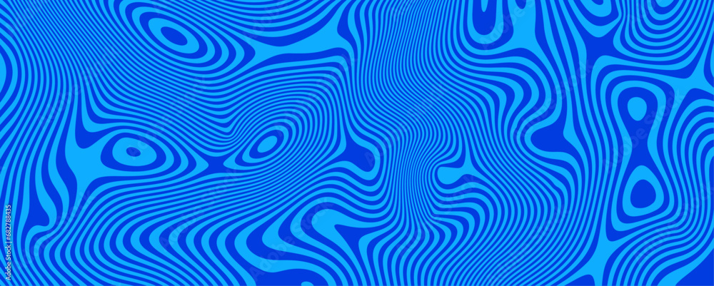 Poster water top view textured pattern design. optical interference effect of the illusion of movement. ref