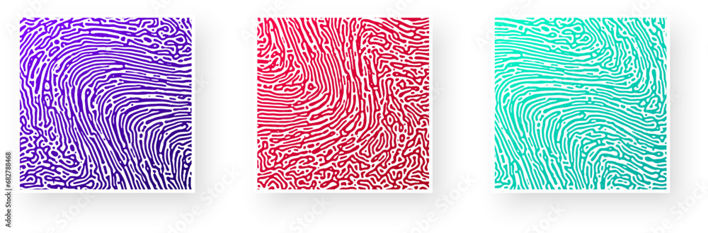 Poster colorful abstract poster design with turing pattern wavy lines. liquid lines for banner, flier, invi