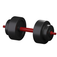 Dumbbell 3d Icon Illustration