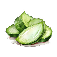 Aloe vara slice