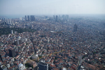 Obraz premium Arial View of Istanbul residential buildings 
