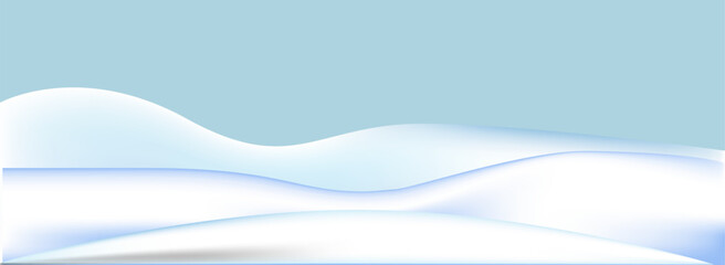 Blue winter landscape Fashionable template for Christmas, New Year. Vector illustration.