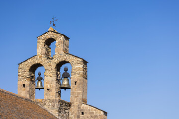 Fototapeta na wymiar church of Saint-Fructueux in Llo, Pyrenees-Orientales, France
