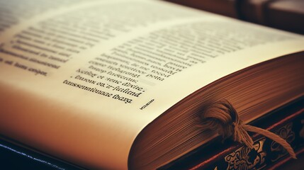 a close up of a book