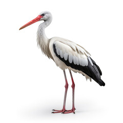 Stork isolated on white background