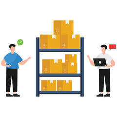 Barcode Checking Illustration

