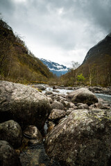 river in the mountains