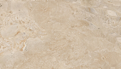 traventino with high resolution, beige travertine, Emperador ivory marbel stone surface, close up glossy limestone, Italian rustic matt quartzite granite slab. - obrazy, fototapety, plakaty