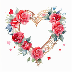 Fototapeta na wymiar Romantic heart. Valentine's Day holiday.