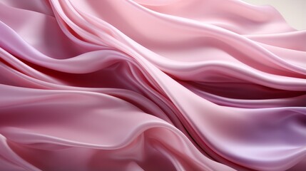 Obraz premium A cascading lilac silk fabric envelops the body in a wild embrace, evoking feelings of femininity and elegance