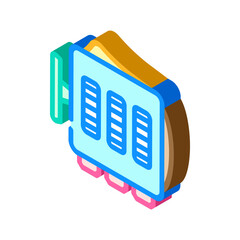 fidget cube toy isometric icon vector. fidget cube toy sign. isolated symbol illustration