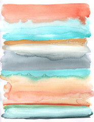 Colourful watercolour painting,  Calming Watercolour background, painted textures