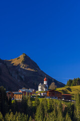 Church in Dam&uuml;ls, Bregenzer Wald, Bregenz district, Vorarlberg, Austria
