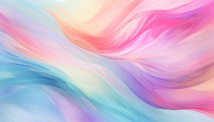 Obraz premium Abstract spring color pastel wavy watercolor background.