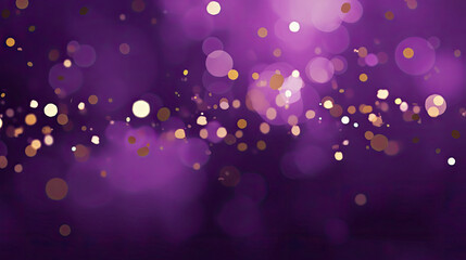 Purple Festive abstract Background, Happy New Year Celebration Sparkles Banner, space for text 
