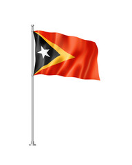 East Timor flag isolated on white