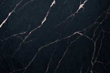 Black marble texture background pattern. Black stone surface.  abstract natural marble black and white. Generative AI