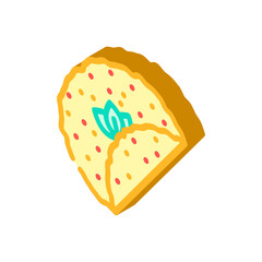 lahmacun tur turkish cuisinekish isometric icon vector. lahmacun tur turkish cuisinekish sign. isolated symbol illustration