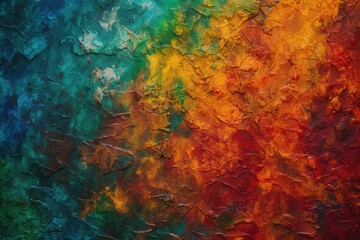 Fototapeta premium Abstract background, multicolored volumetric texture, palette brush strokes, generated AI