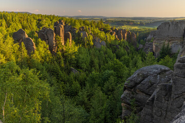Blacksmith gorge (Kovarova rokle), Nature reserve Broumovske steny, Eastern Bohemia, Czech Republic